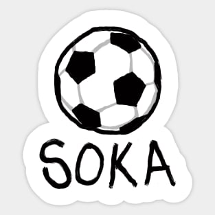 I love soccer Sticker